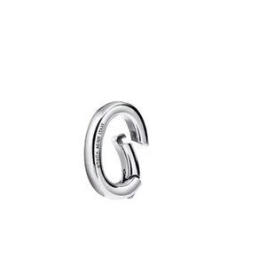 Tiffany & Co Silver Oval Clasping Link Spring Jump Ring Charm or Pendant Holder